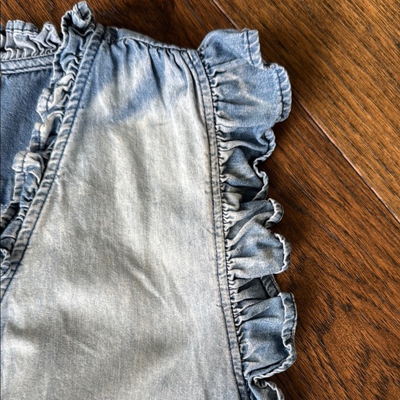 Denim Ruffle Top - Picture 3 of 6
